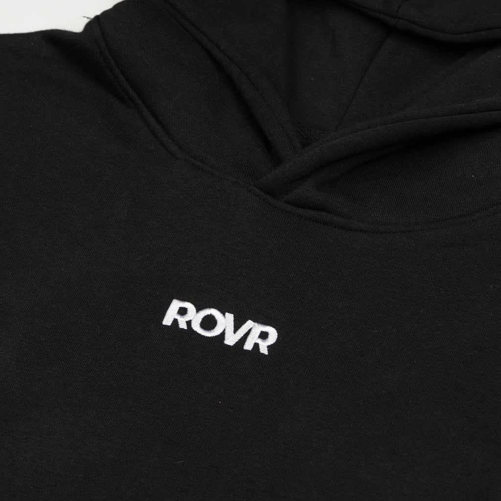 Black Oversized Logo Hoodie