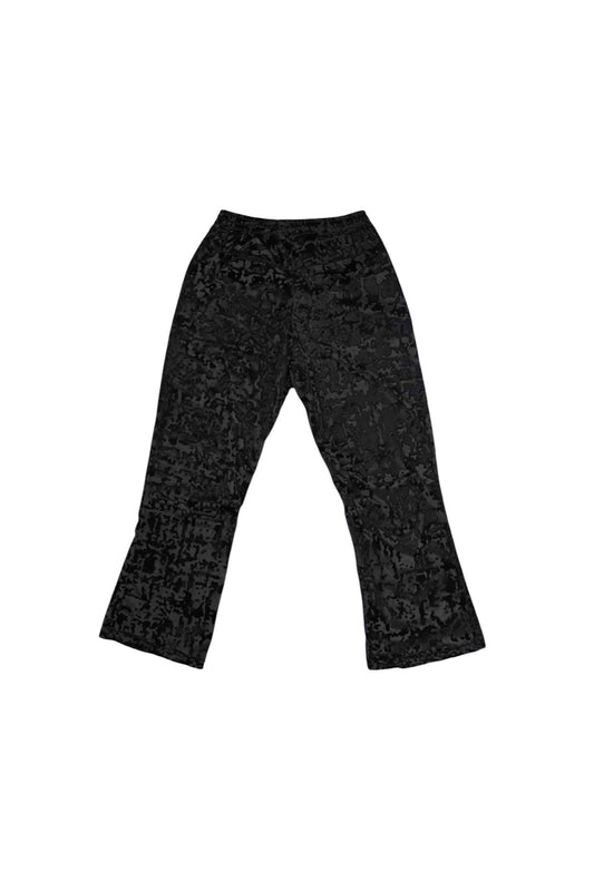 Textured Velvet High Waisted Pants