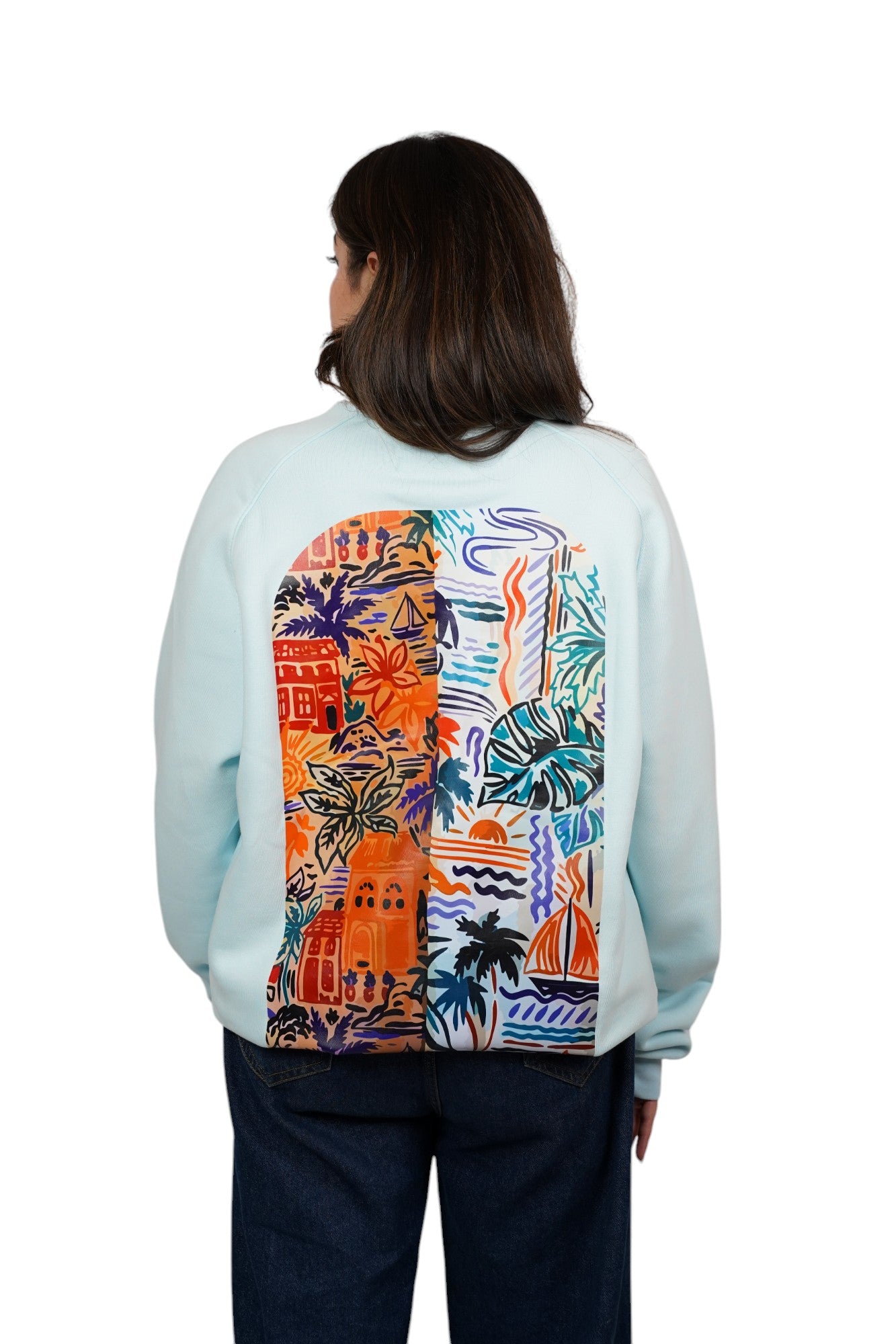 SkyBlue Oversized Sweatshirt