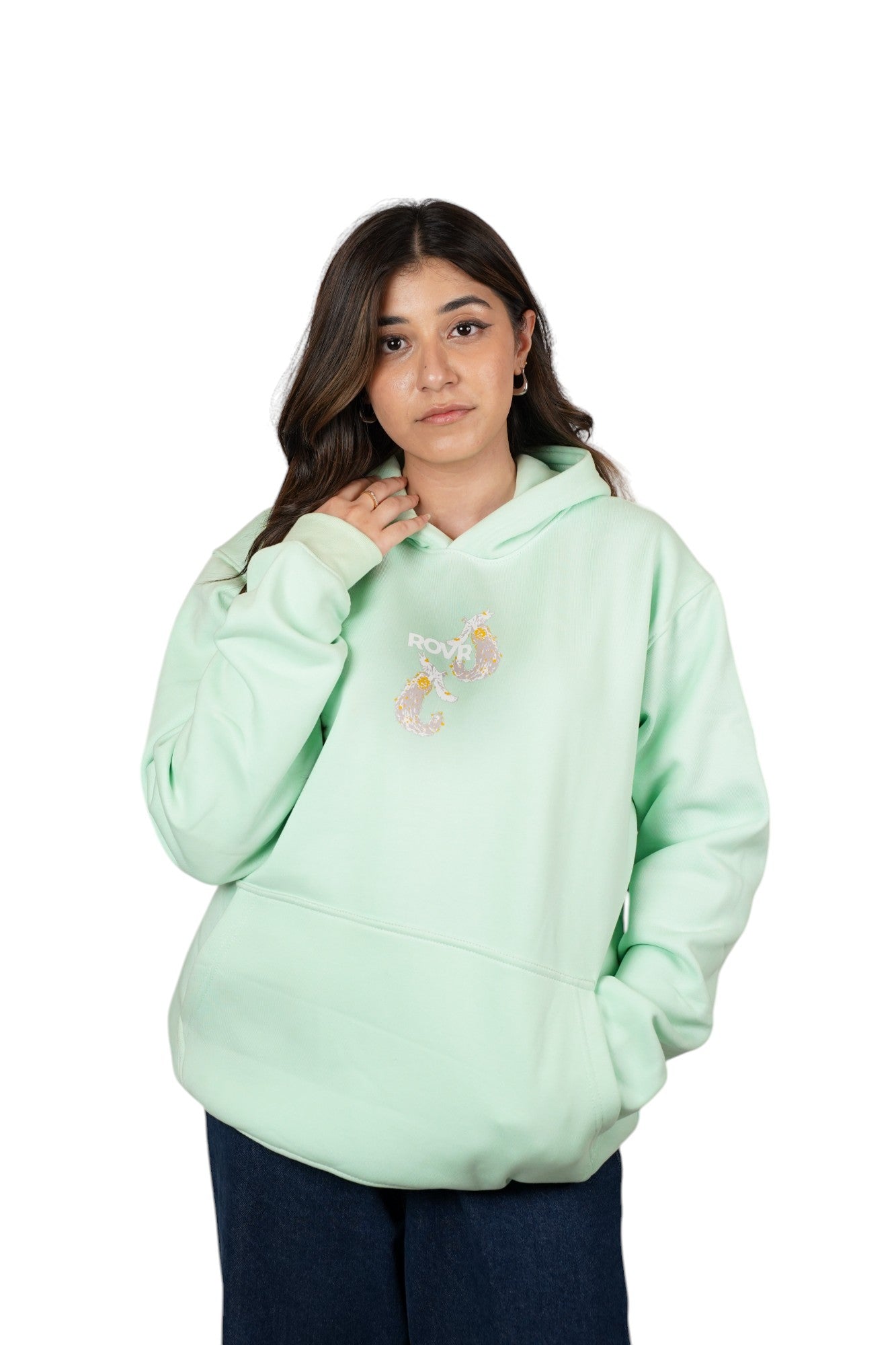 Seafoam Green Drop Shoulder Hoodie