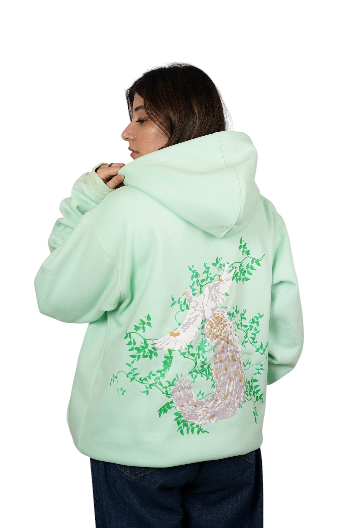 Seafoam Green Drop Shoulder Hoodie