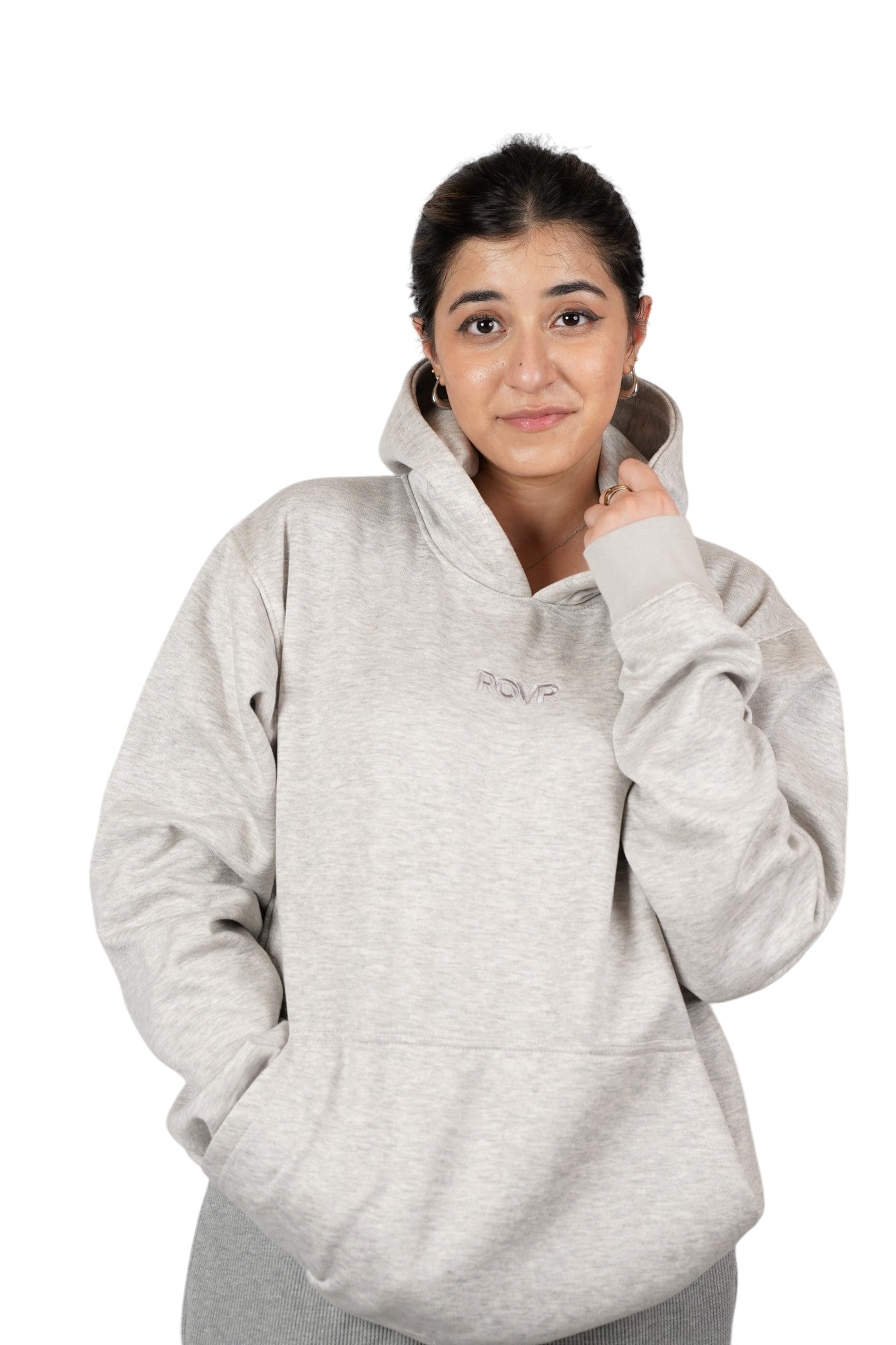 Heather Grey Logo Hoodie