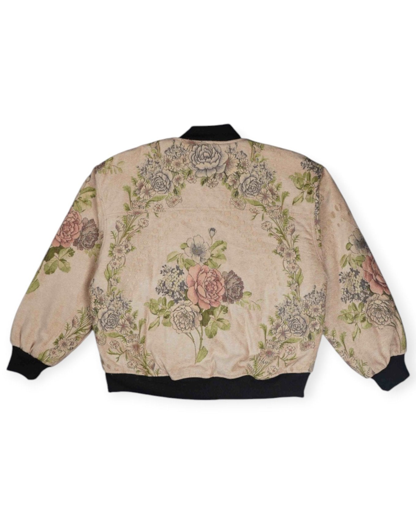 Jacquard Flower Bomber Jacket