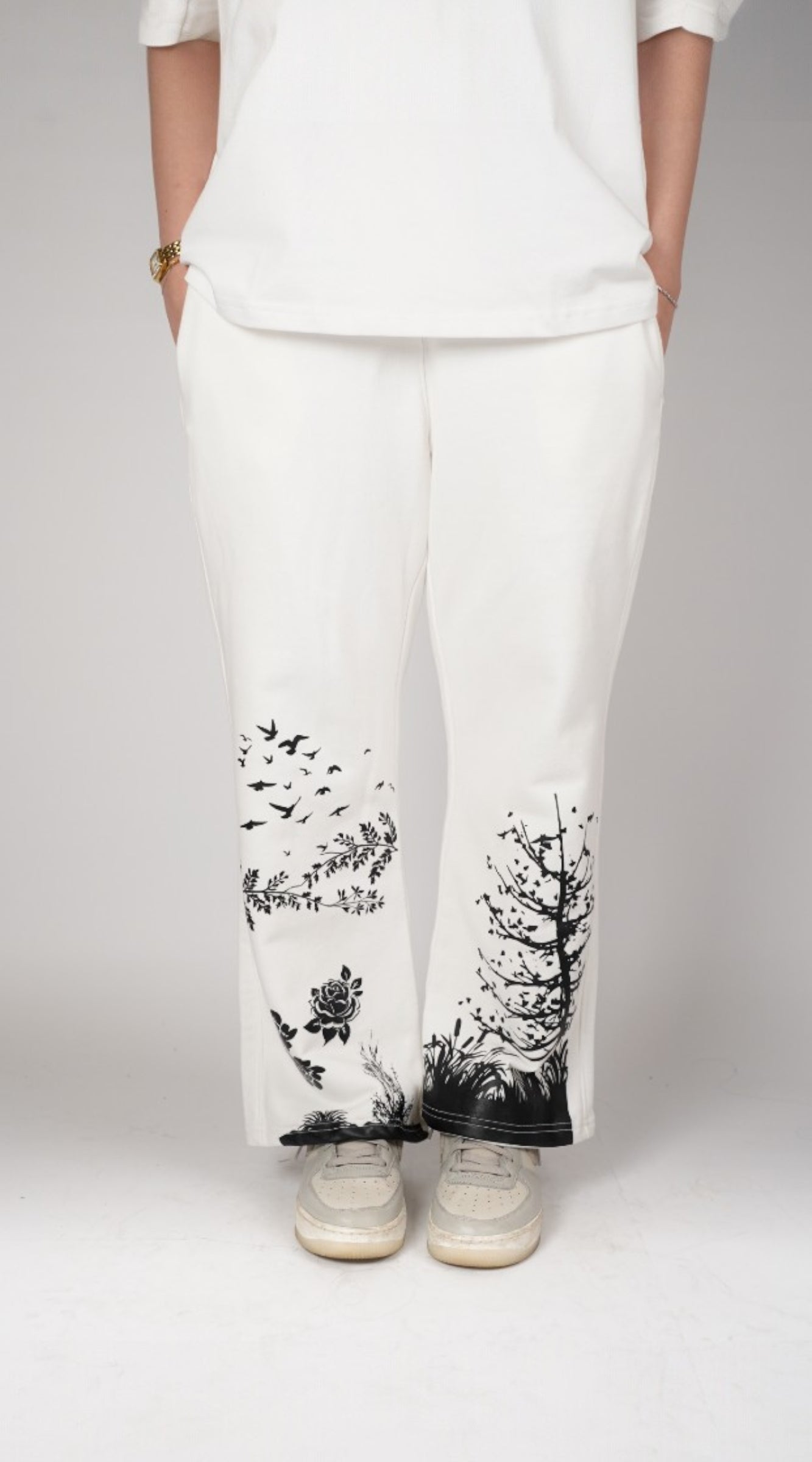 Midnight White Trouser