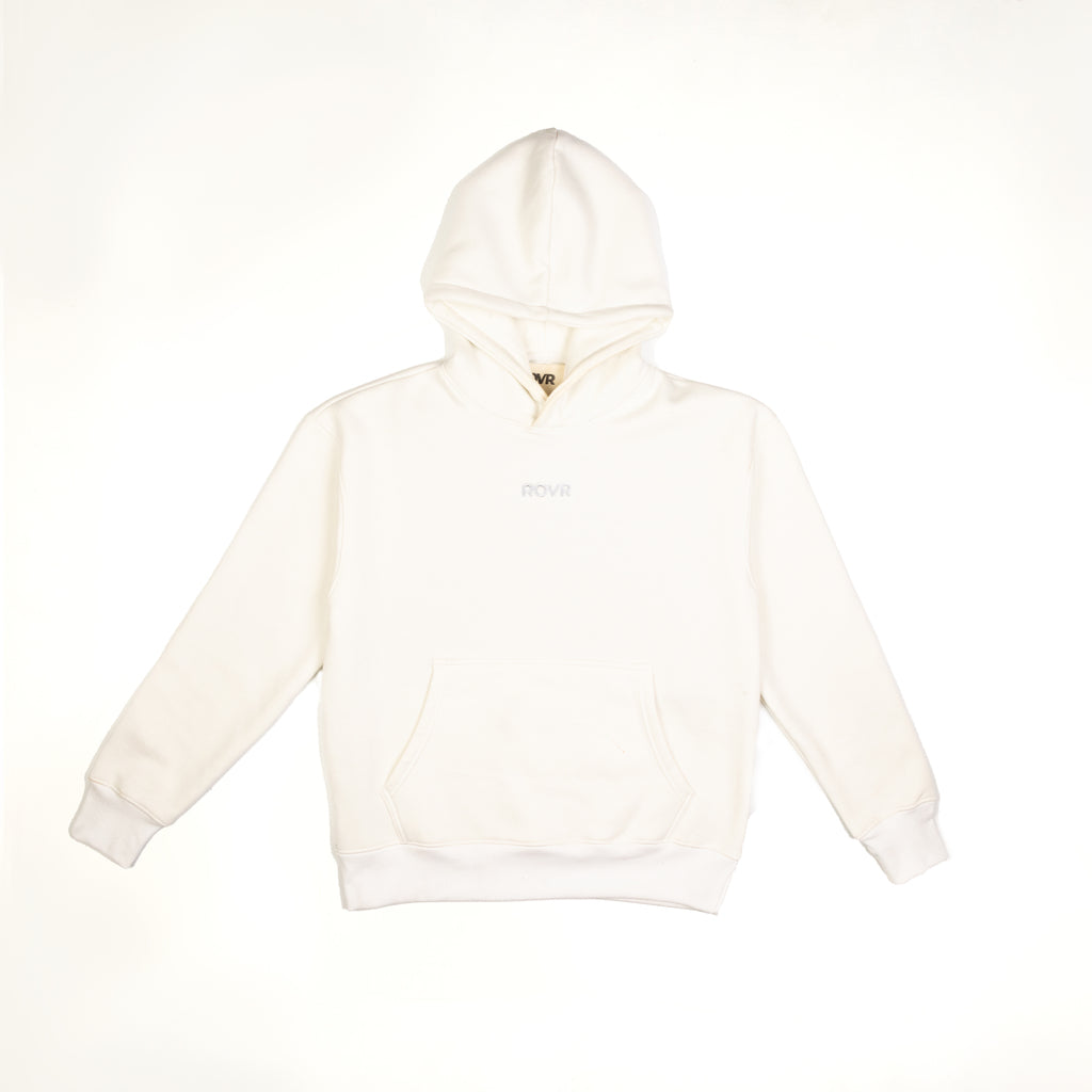 White Logo Hoodie