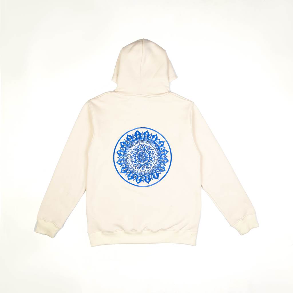 "BlueSun" Cream Hoodie