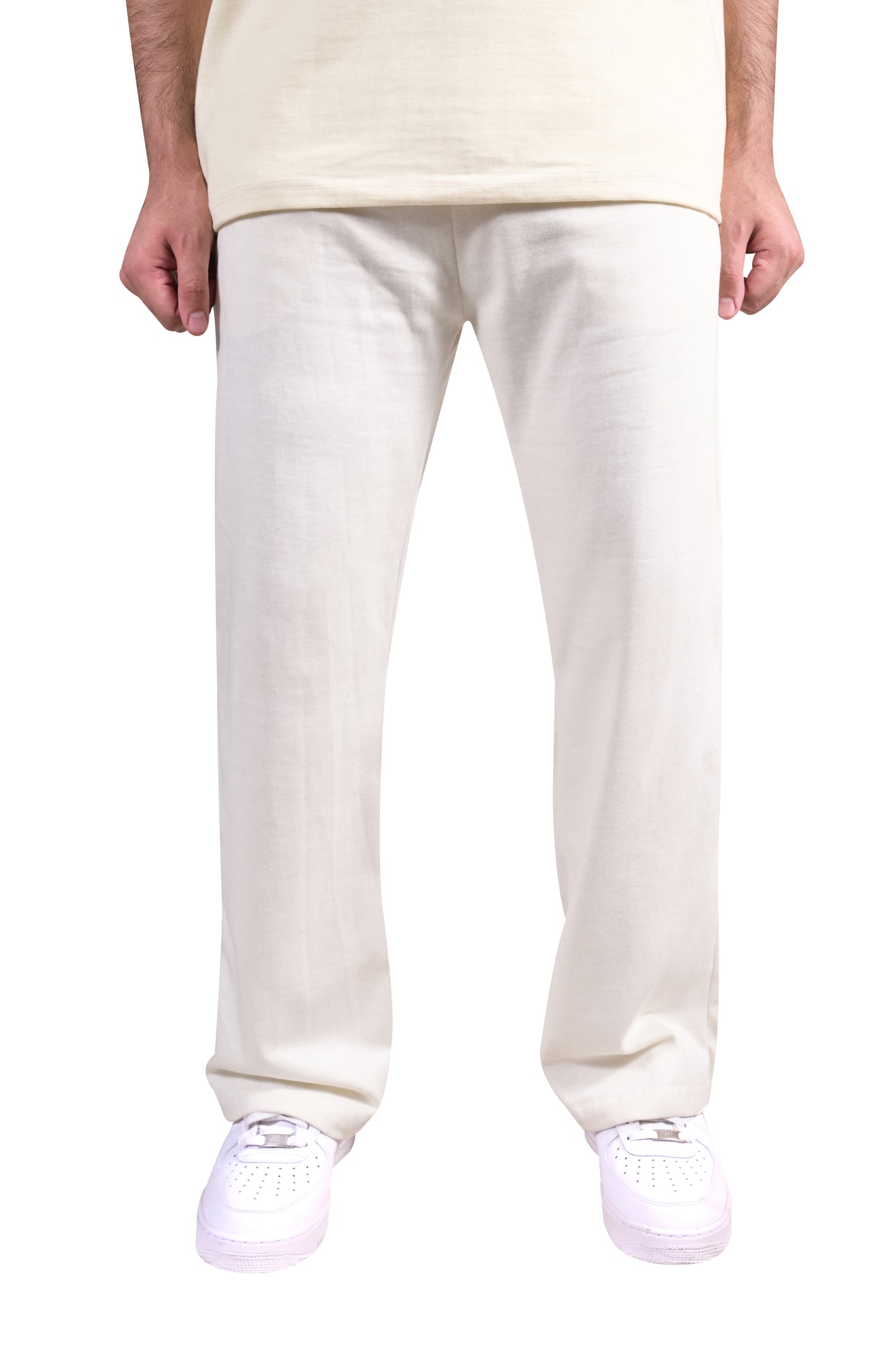 Wide Leg White Trouser