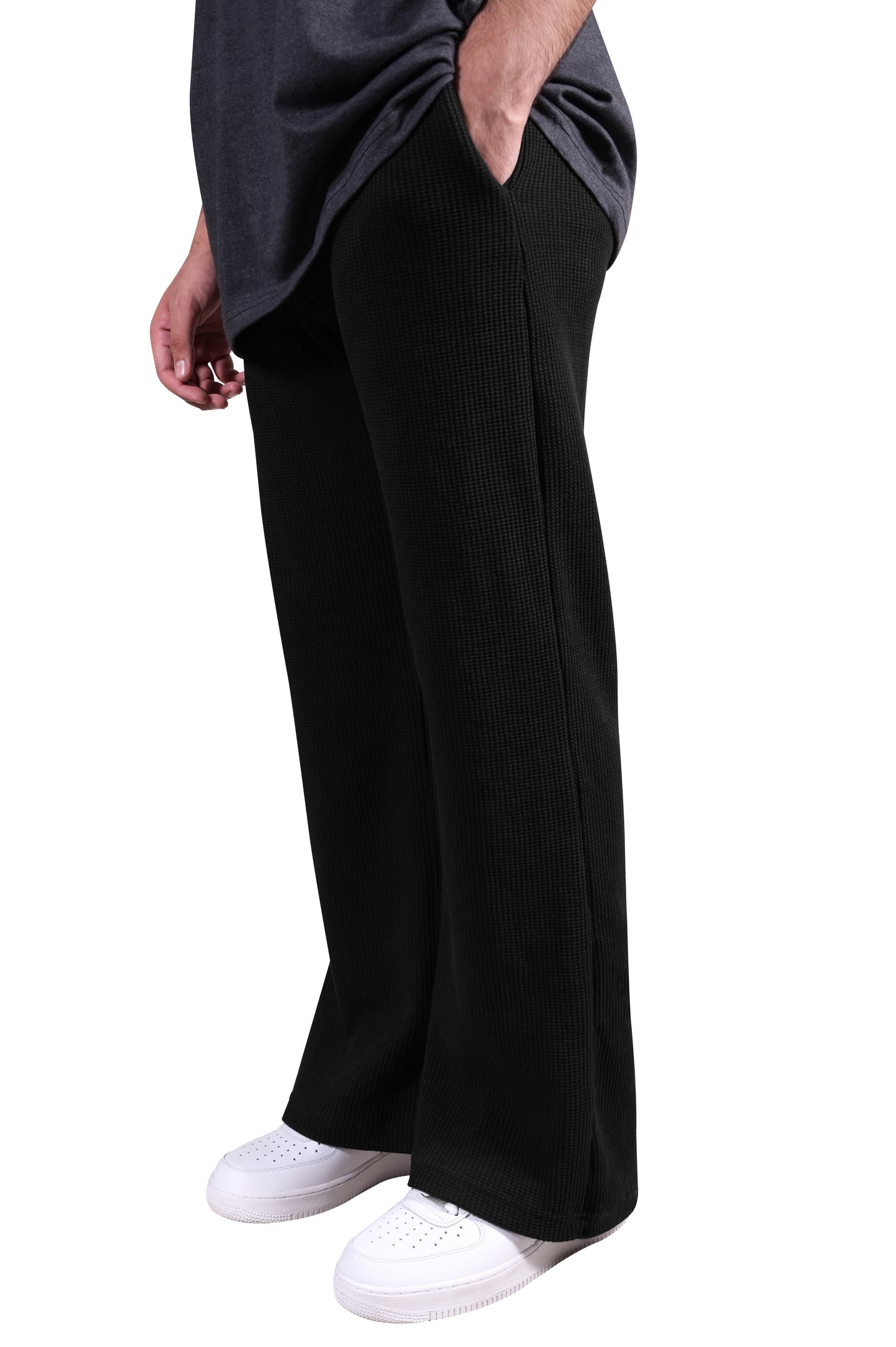 Wide Leg Black Trousers