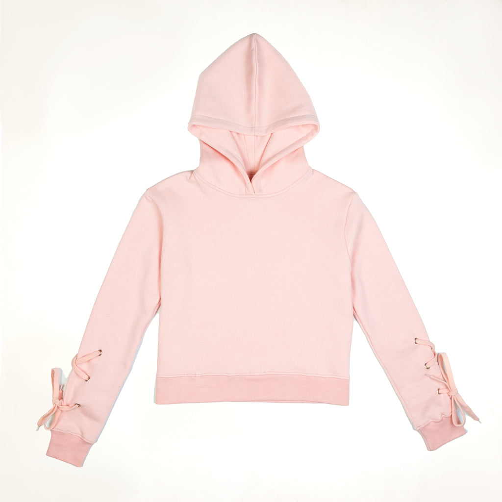 "BabyPink" Crop Hoodie