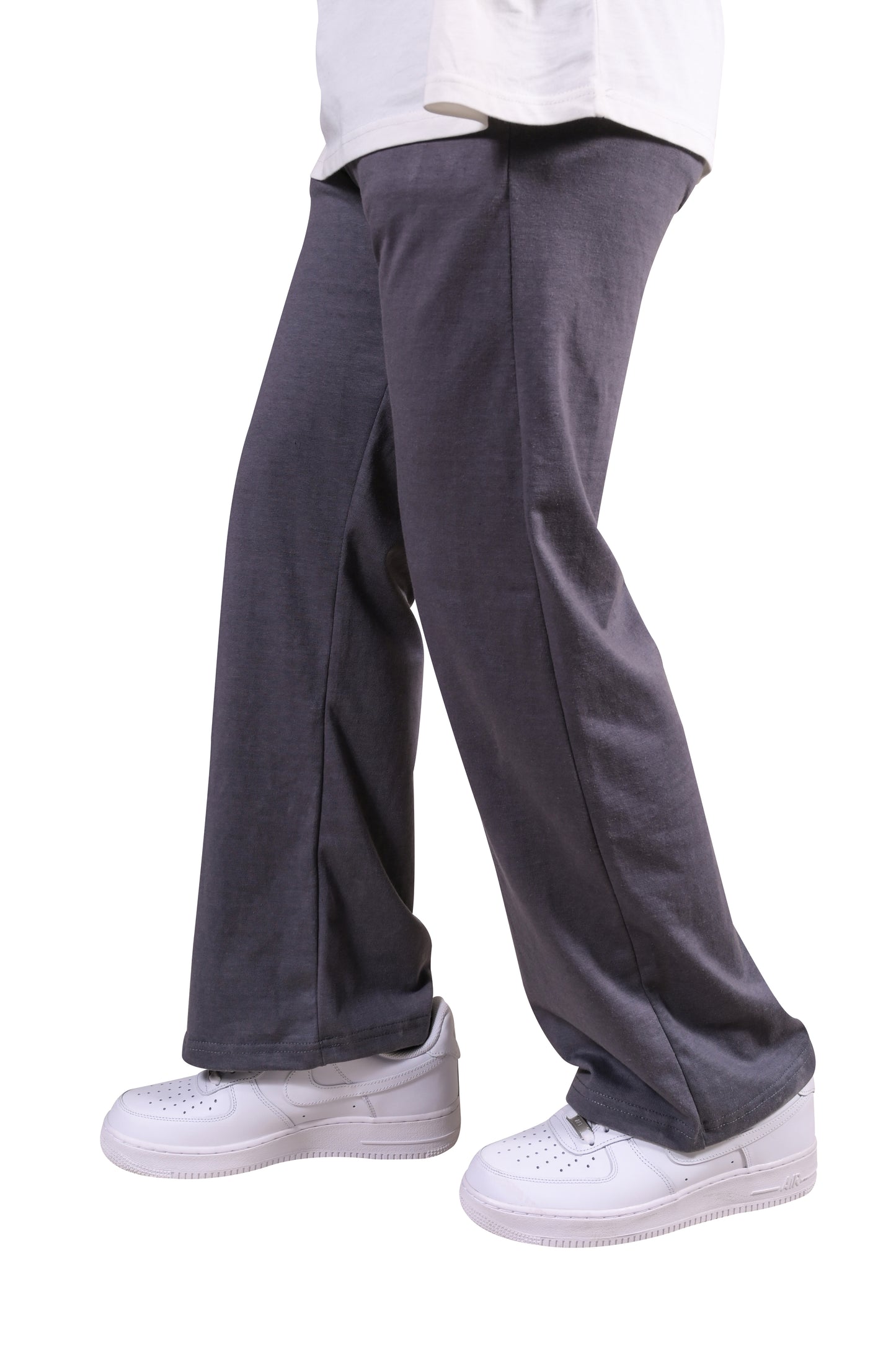 Wide Leg Grey Trouser