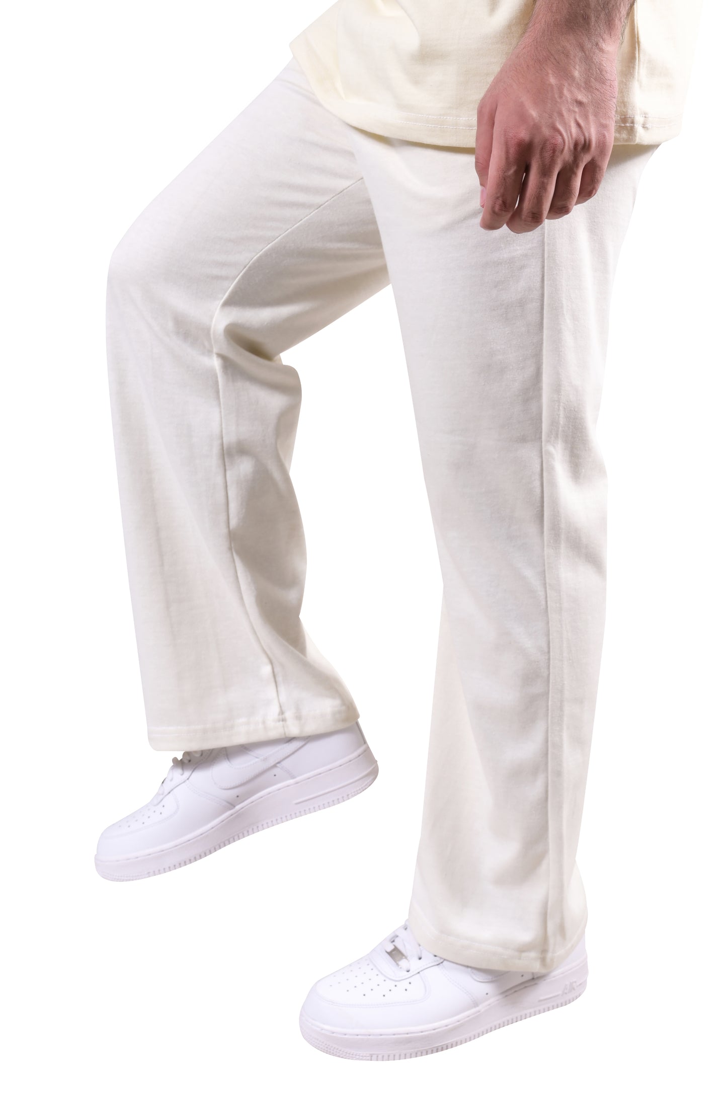 Wide Leg White Trouser