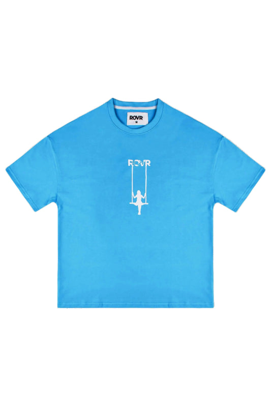 Sky Blue Drop Shoulder Tee