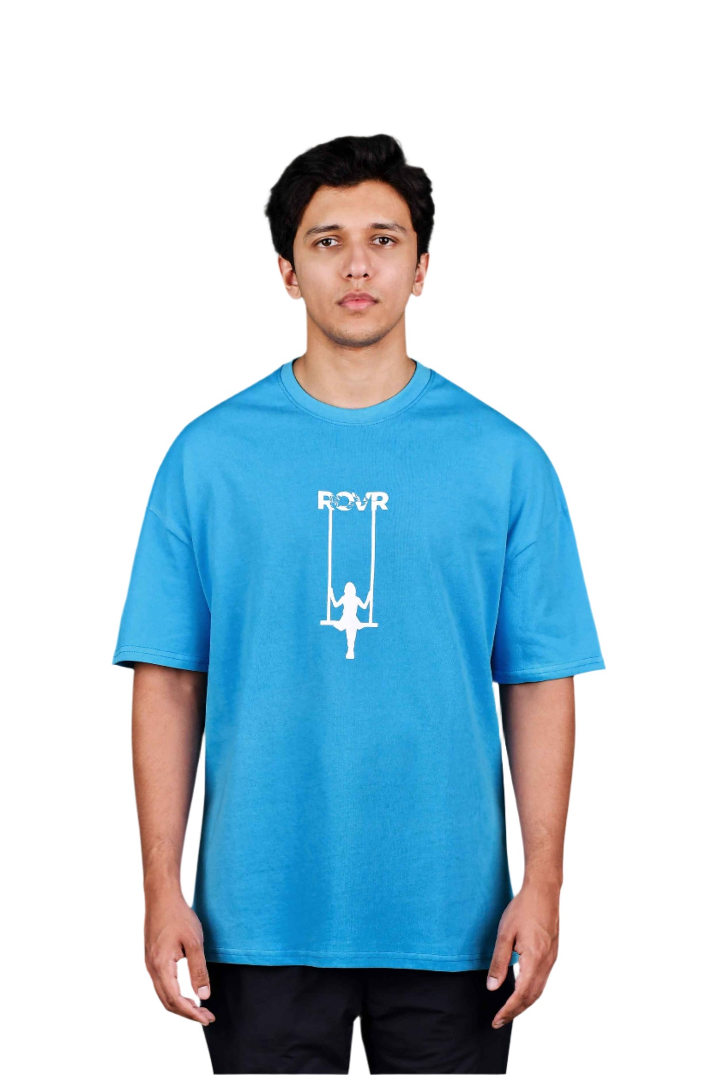 Sky Blue Drop Shoulder Tee